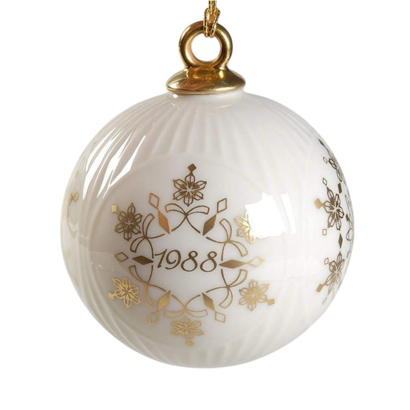 Vtg Lenox 1988 Annual Holiday Collection ‘Snowflake’ Porcelain Xmas Ornament - Picture 1 of 7